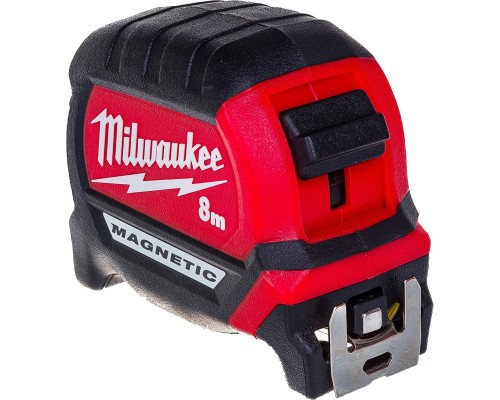 Рулетка Milwaukee PREMIUM магнитная MAGNETIC GEN III 8м (шир. полотна 27мм) Рулетка Milwaukee PREMIUM магнитная MAGNETIC GEN III 8м (шир. полотна 27мм)