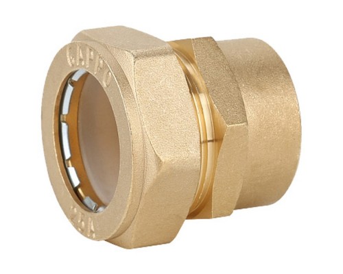 Муфта Gappo обжимная прямая с внутренней резьбой 15 х 1/2"