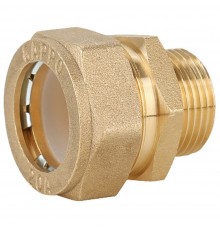 Муфта Gappo обжимная прямая с наружной резьбой 15 х 1/2"