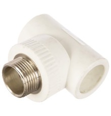 Тройник комбинированный полипропиленовый PRO AQUA PPR 32x1 НР белый 1654872