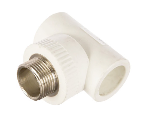 Тройник комбинированный полипропиленовый PRO AQUA PPR 32x1 НР белый 1654872