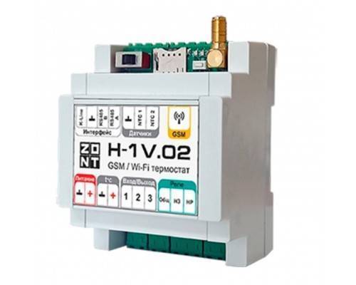 Контроллер ZONT H-1V.02 отопительный GSM / Wi-Fi