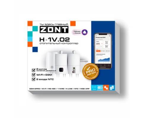 Контроллер ZONT H-1V.02 отопительный GSM / Wi-Fi