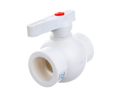 Кран Lammin шаровый PPR 50 10/2 белый