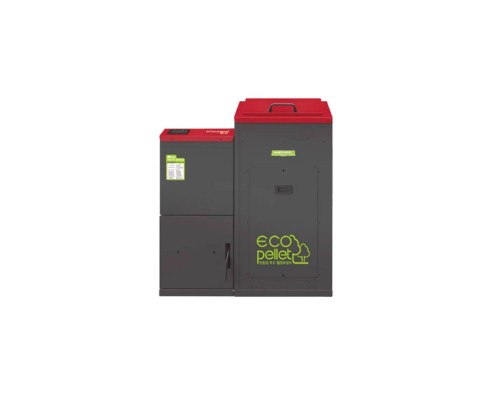 Котел пеллетный KITURAMI KRP-50A напольный, 2 конт., закр.кам.сгор.