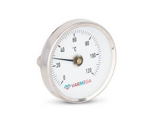 Термометр VARMEGA биметаллич. накладной 63 мм, 120гр.С, с пружиной, VMMT05-635000 Термометр VARMEGA биметаллич. накладной 63 мм, 120гр.С, с пружиной, VMMT05-635000