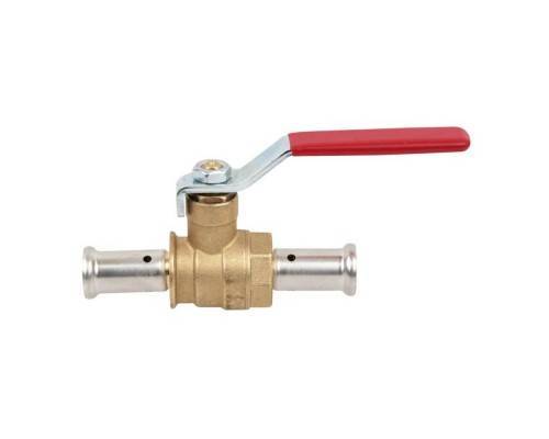 Кран шаровой HENCO с пресс-фитингами и ручкой, 32x32 Кран шаровой HENCO с пресс-фитингами и ручкой, 32x32