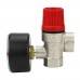 Клапан предохранительный VARMEGA мембранный VM16614 ВР-ВР, 1/2", 3 бар, с манометром