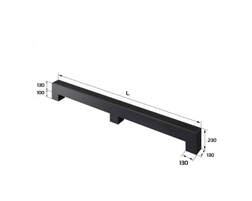 Конвектор напольный Royal Thermo STEP-130/130/2500-2-N-BL-LG-BL Конвектор напольный Royal Thermo STEP-130/130/2500-2-N-BL-LG-BL