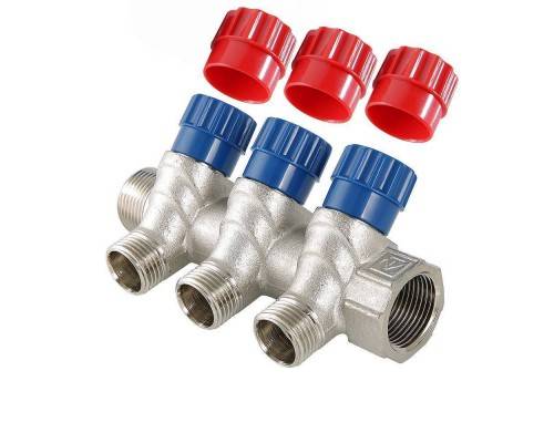 Коллектор VALTEC VTc.560.N.0503 с рег.вент НР 3/4"х1/2" 3 вых Коллектор VALTEC VTc.560.N.0503 с рег.вент НР 3/4"х1/2" 3 вых