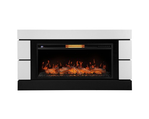 Каминокомплект: Очаг Electrolux EFP/P-4220LS, портал Moderno 42/40/36, белый, р/в