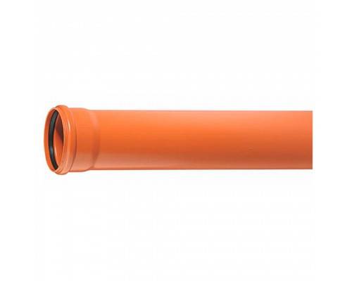 Труба Ostendorf 110x5000мм KGEM SN8 НК PVC цв.рыжий
