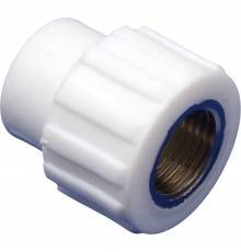 Муфта MeerPlast PPRC 25х1/2 ВР белый (1/10/160)