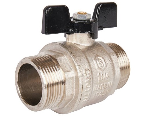 Кран шаровой полнопроходной, НР/НР, ручка бабочка 1 1/4 SVB-0006-000032 STOUT Кран шаровой полнопроходной, НР/НР, ручка бабочка 1 1/4 SVB-0006-000032 STOUT