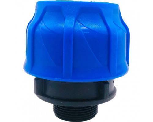 Муфта компрессионная соединительная c наружной резьбой 63х1 1/2" (Valfex) (16/4) Муфта компрессионная соединительная c наружной резьбой 63х1 1/2" (Valfex) (16/4)