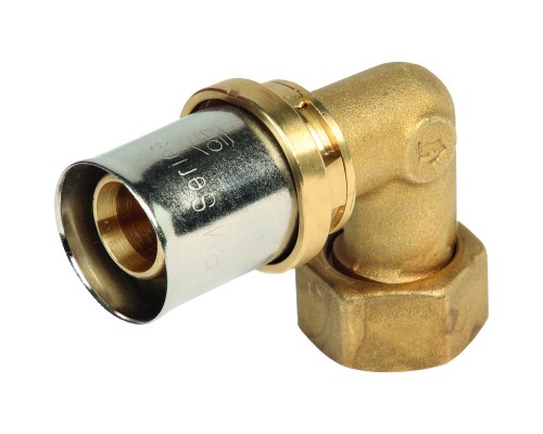 Угольник Giacomini с накидной гайкой и плоским седлом 1/2" x (20x2), RM130PY037