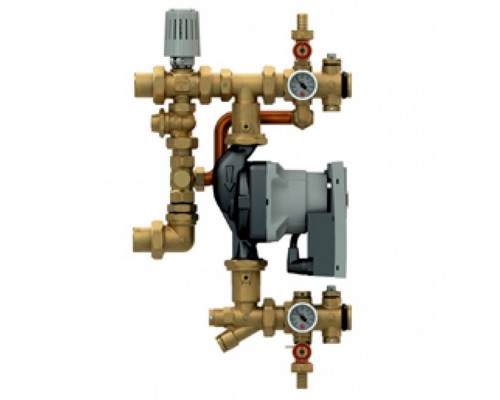 Узел смесительный Giacomini компактный 1" с нас. с част. рег., R557RY045