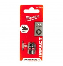 Насадка Milwaukee SHOCKWAVE PZ2 25мм (упак_2) 4932430863