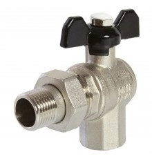 Кран VRT шаровой со сгоном угловой 1/2" бабочка