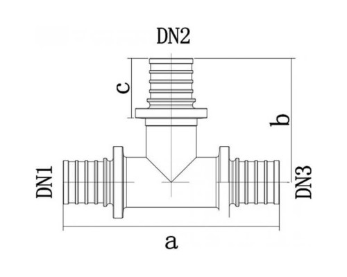 Тройник ONE PLUS переходной 25-16-20 латунь акс.(70/10)