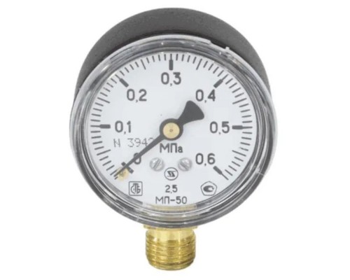 Манометр ЗТП МП-50 радиальный Дк50мм 0-0,6 МПа кл.2,5 G1/4"