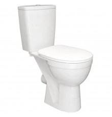 Унитаз-компакт Rosa Ресса для инв горизонт выпуск н/подвод с арм 2реж слив с сиденьем ПП белый