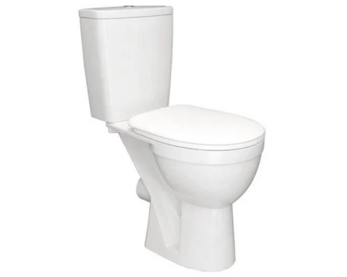 Унитаз-компакт Rosa Ресса для инв горизонт выпуск н/подвод с арм 2реж слив с сиденьем ПП белый