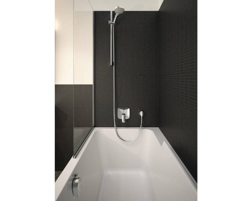 Душевой гарнитур HansGrohe HG Croma Select E Vario со штангой 65 см белый/хром