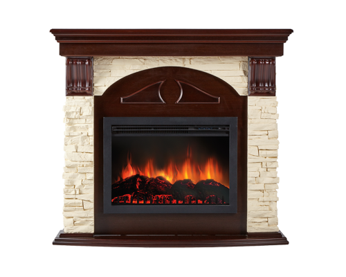 Портал Firelight Torre 26/30S камень слоновая кость, шпон темный дуб Портал Firelight Torre 26/30S камень слоновая кость, шпон темный дуб