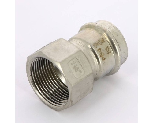 Муфта В-пресс IBP 35 x 1 1/4" нерж.сталь Муфта В-пресс IBP 35 x 1 1/4" нерж.сталь