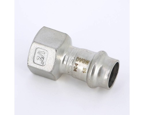 Муфта В-пресс IBP 15 x 1/2" нерж.сталь Муфта В-пресс IBP 15 x 1/2" нерж.сталь