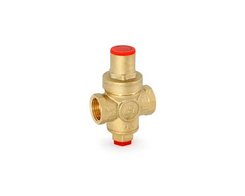 Редуктор давления Uni-Fitt 1/2" В 1-4 бар PN16 MINI с отверстием под радиальный манометр 1/4"
