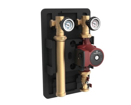 Насосная группа HEATMIX Grundfos M25 UPS 60 со смесителем с насосом Насосная группа HEATMIX Grundfos M25 UPS 60 со смесителем с насосом