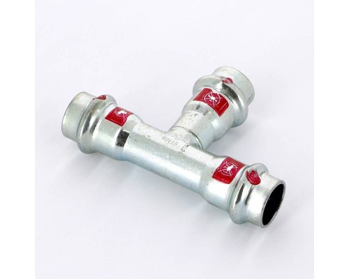 Тройник пресс оцинкованная сталь Prestabo VIEGA 15