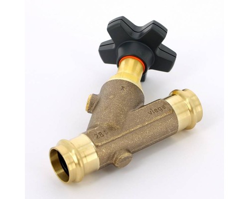 Вентиль наклонный полнопроходной Easytop с SC-Contur Viega 25