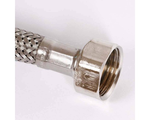 Гибкая подводка для воды UNI-FITT DN 8 ВВ 1/2" 120 см оплетка из нержавеющей стали Гибкая подводка для воды UNI-FITT DN 8 ВВ 1/2" 120 см оплетка из нержавеющей стали