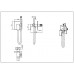 Boheme Qubic Гигиенический душ 14,7x9x16h см, цвет: shine gun metalll 477-SGM