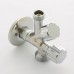 Вентиль НН 1/2" Uni-Fitt LUX, для подключения бачков / смесителей, хромированный, рукоятка металл