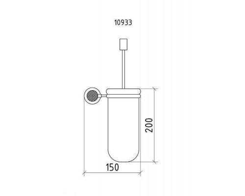 Boheme Royal Cristal Ершик подвесной, цвет: bronze 10933-BR