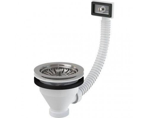 Выпуск мойки г/пер 3 1/2" нерж/сетка Alca A38