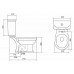 Belbagno Boheme Чаша напольного унитаза 72,5х24х40,2h, цвет: белый BB115CPS