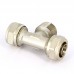 Тройник обжим-Н никелированный UNI-FITT 20х3/4"х20