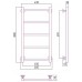 Стилье Версия-КН Полотенцесушитель водяной 40x80h, цвет белый 12640-8040