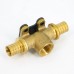 Водорозетка надвижная В латунная REHAU проходная 20x1/2"x20RX+ (PPSU)