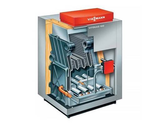 Котел газовый напольный Viessmann Vitogas 100-F одноконтурный с открытой камерой сгорания 48 кВт тип KC4B Котел газовый напольный Viessmann Vitogas 100-F одноконтурный с открытой камерой сгорания 48 кВт тип KC4B