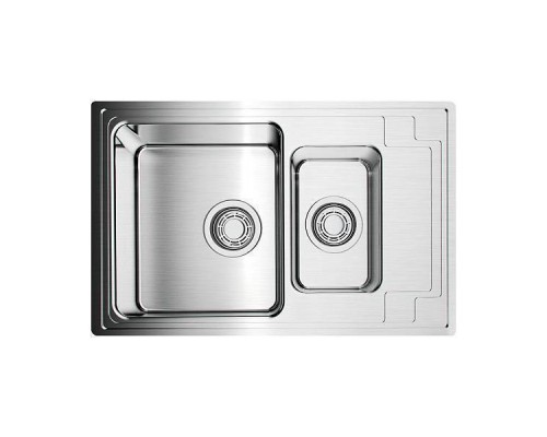 Omoikiri Mizu 78-2-IN Кухонная мойка нерж. сталь 78x48 см, цвет: нержавеющая сталь 4973731
