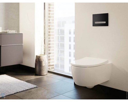 Сиденье для унитаза Geberit iCon с металлическими петлями, SoftСlose