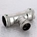 Тройник пресс нержавеющая сталь Sanpress Inox VIEGA 35x28x35