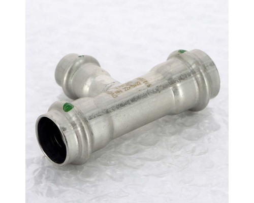 Тройник пресс нержавеющая сталь Sanpress Inox VIEGA 22х15х22