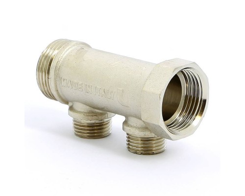 Коллектор НВ 1" никелированный ITAP 2 выхода 1/2"Н 38мм